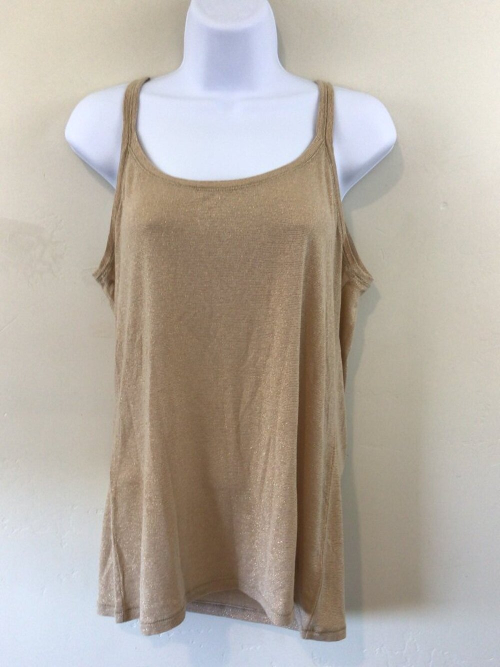 Jennifer Lopez Gold Metallic Tank Top